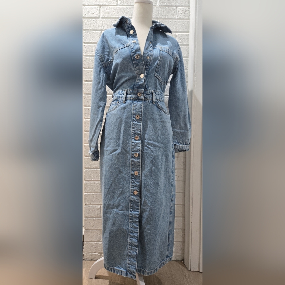 Mango denim dress